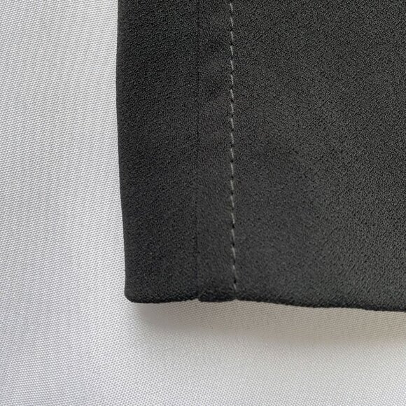 PINKO BLACK NOTCHED LAPEL SINGLE BREASTED ASYMMETRICAL BLAZER - 6 - Picture 9 of 10